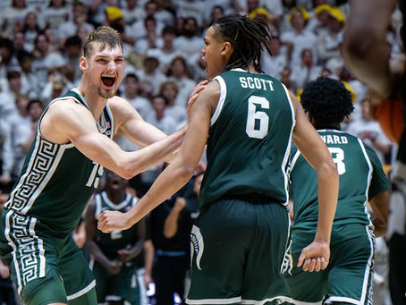 Michigan State Edges No. 8 Purdue 76-74 in Big Ten Thriller to Snap Road Losing Streak