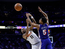 Brown’s Goaltended Layup in OT Lifts Short-Handed Nuggets Over 76ers, 125-124.