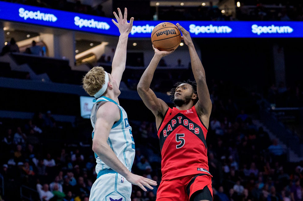 Quickley’s Buzzer-Beating Three Lifts Raptors Over Hornets, 97–96.