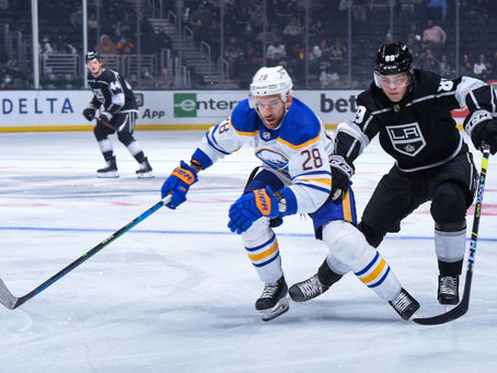 The Los Angeles Kings defeated the Buffalo Sabres 3-1 in Buffalo's home opener