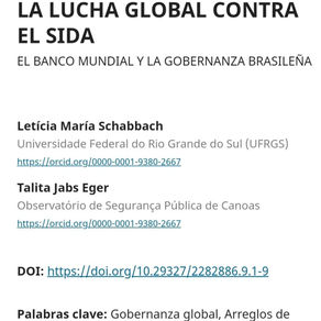 Pesquisadora do avalpp Letícia SChabbach com 2 novos artigos publicados