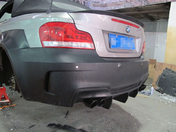 Thumbnail: BMW E82/E88 1-SERIES RZS STYLE WIDEBODY REAR BUMPER