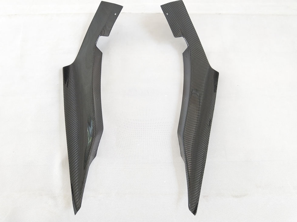 Thumbnail: EVO X VARI* V.3 WIDEBODY STYLE FRONT DOUBLE CANARDS-CARBON