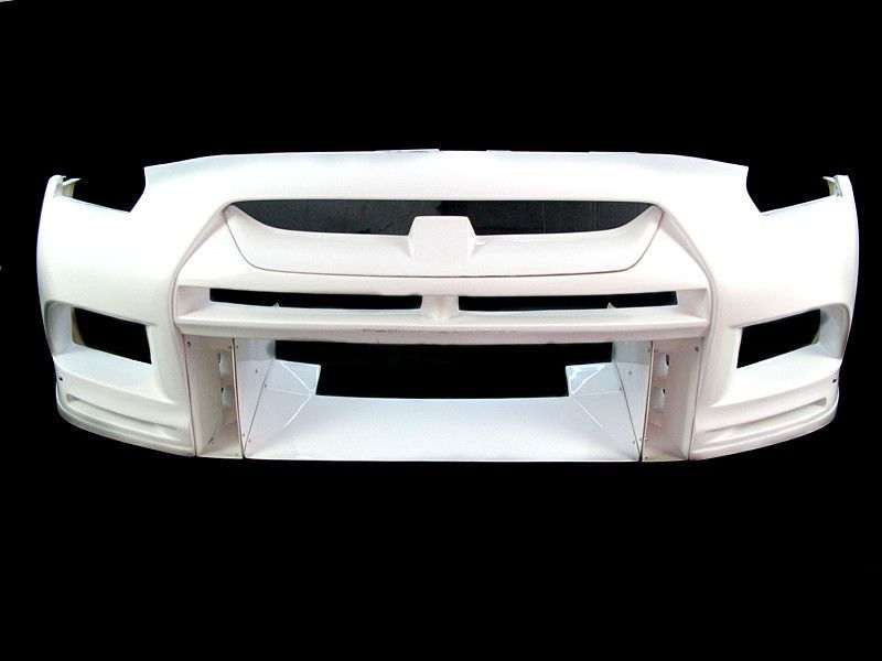 08-16' GTR R35 TOP RACING STYLE FRONT BUMPER W/O CANARD AND FRONT DIFFUSER