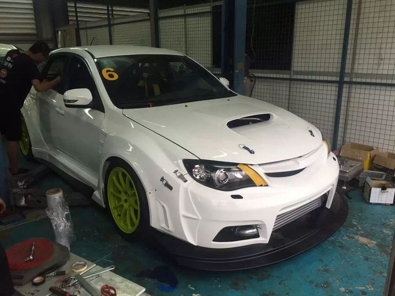 Thumbnail: 08-14'GR/GV STI VAR VER.1 WIDEBODY FRONT LIP W DIFFUSER BIG