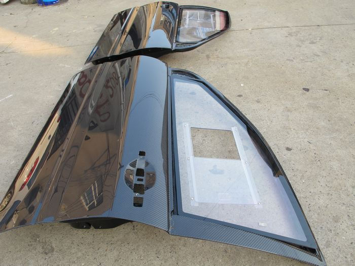Thumbnail: EVOLUTION 7/8/9 OEM TRACK STYLE FRONT DOOR CARBON(PAIR)-with lexan glass