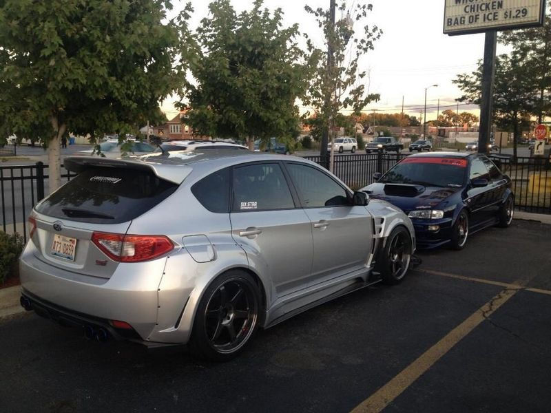 Thumbnail: 08-14'GR/GV STI VAR VER.1 WIDEBODY SIDE SKIRTS W/O EXTENSIONS-2PCS