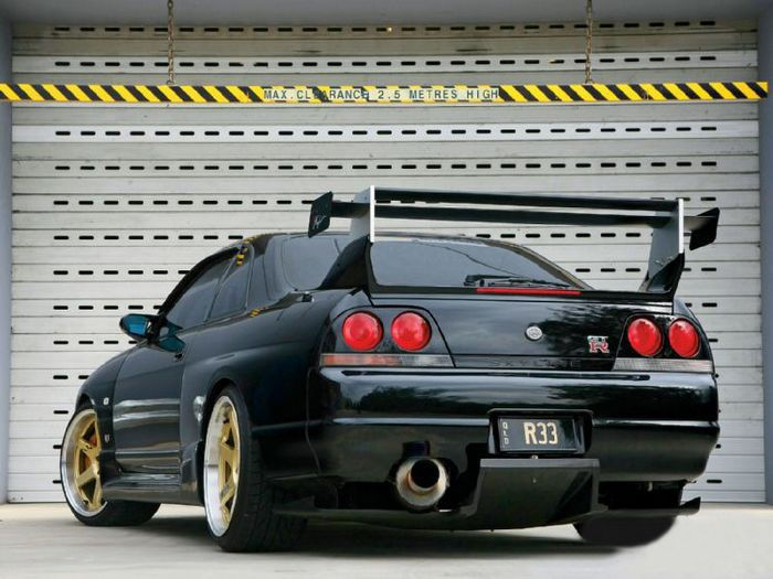 Thumbnail: NISSAN R33 GTR TOP-SECRET STYLE REAR DIFFUSER W/FITTING KIT-5PCS