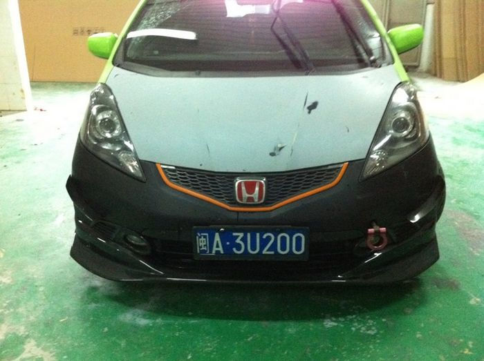 Thumbnail: HONDA 09' FIT JAZZ GE MUGAN STYLE FRONT LIP