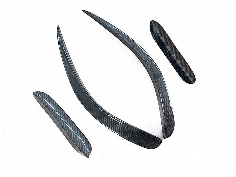 Thumbnail: MB 11-13' C63 SEDAN BLACK SERIES STYLE CANARD-4PCS (FOR OE FRONT BUMPER ONLY)