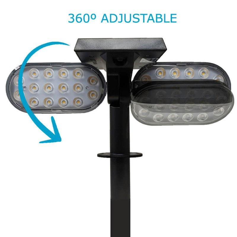 Thumbnail: Solar tuinlamp 4500K met bewegingssensor