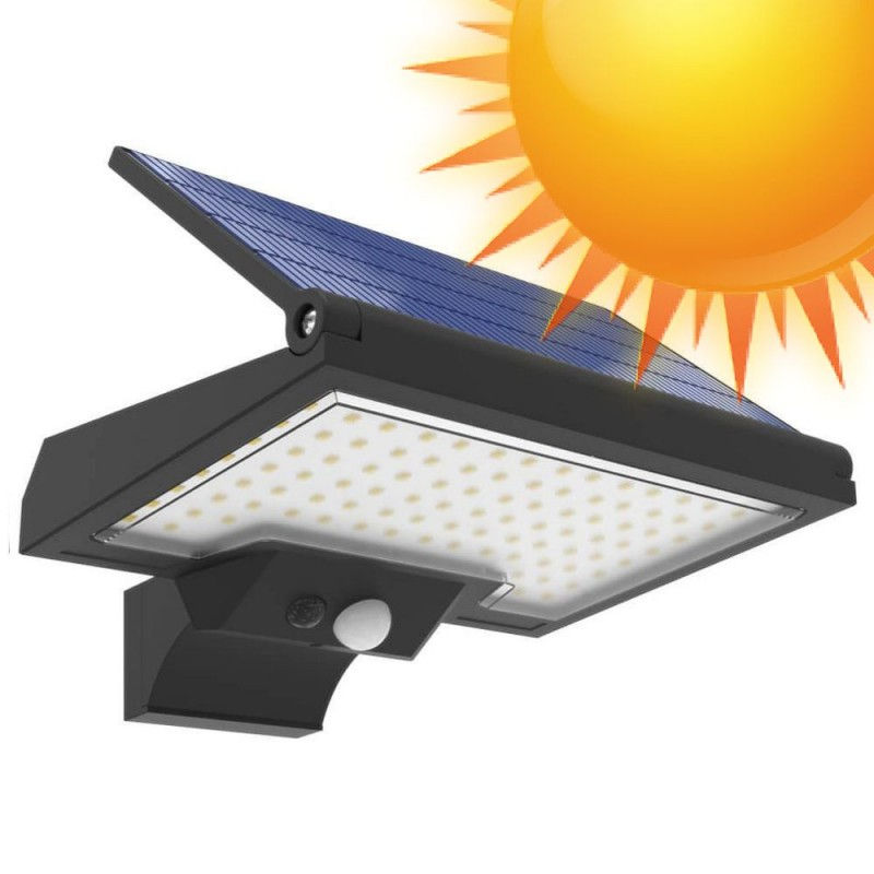 Thumbnail: Zonnelamp 10W met aanwezigheidssensor PIR - 6000K