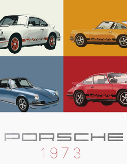 Porsche 1973 Poster