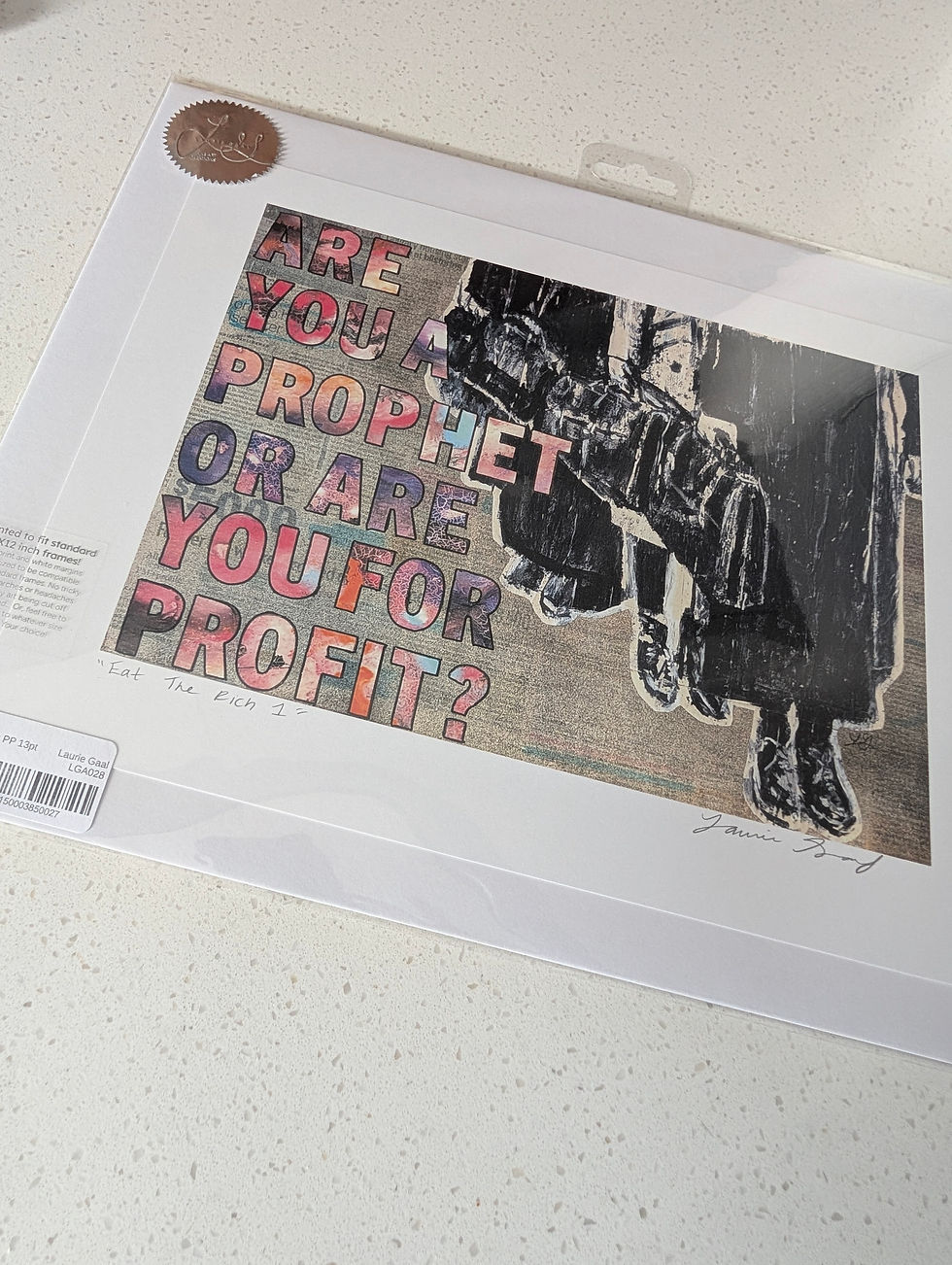 Thumbnail: Eat The Rich 1 "Are you a prophet..." Art Print - 9"X12"