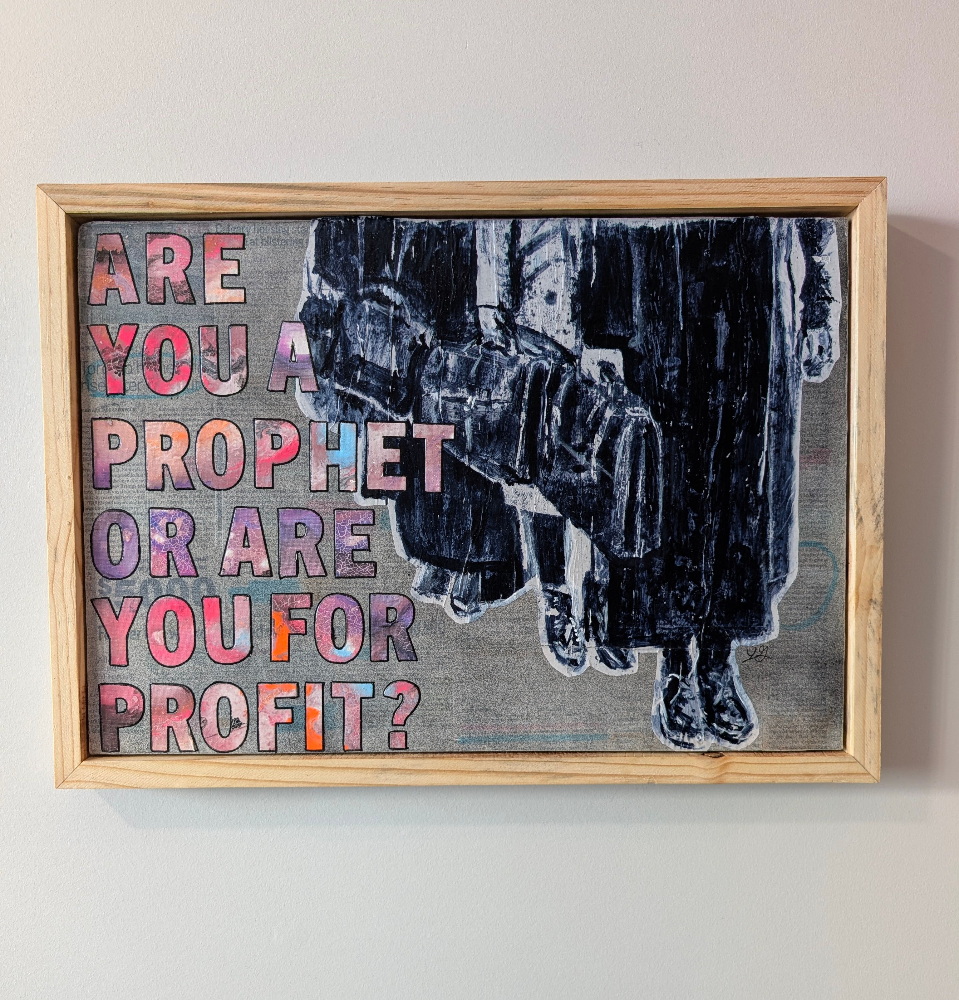 Eat the Rich 1 "Are you a prophet or are you for profit" - Large (Original)