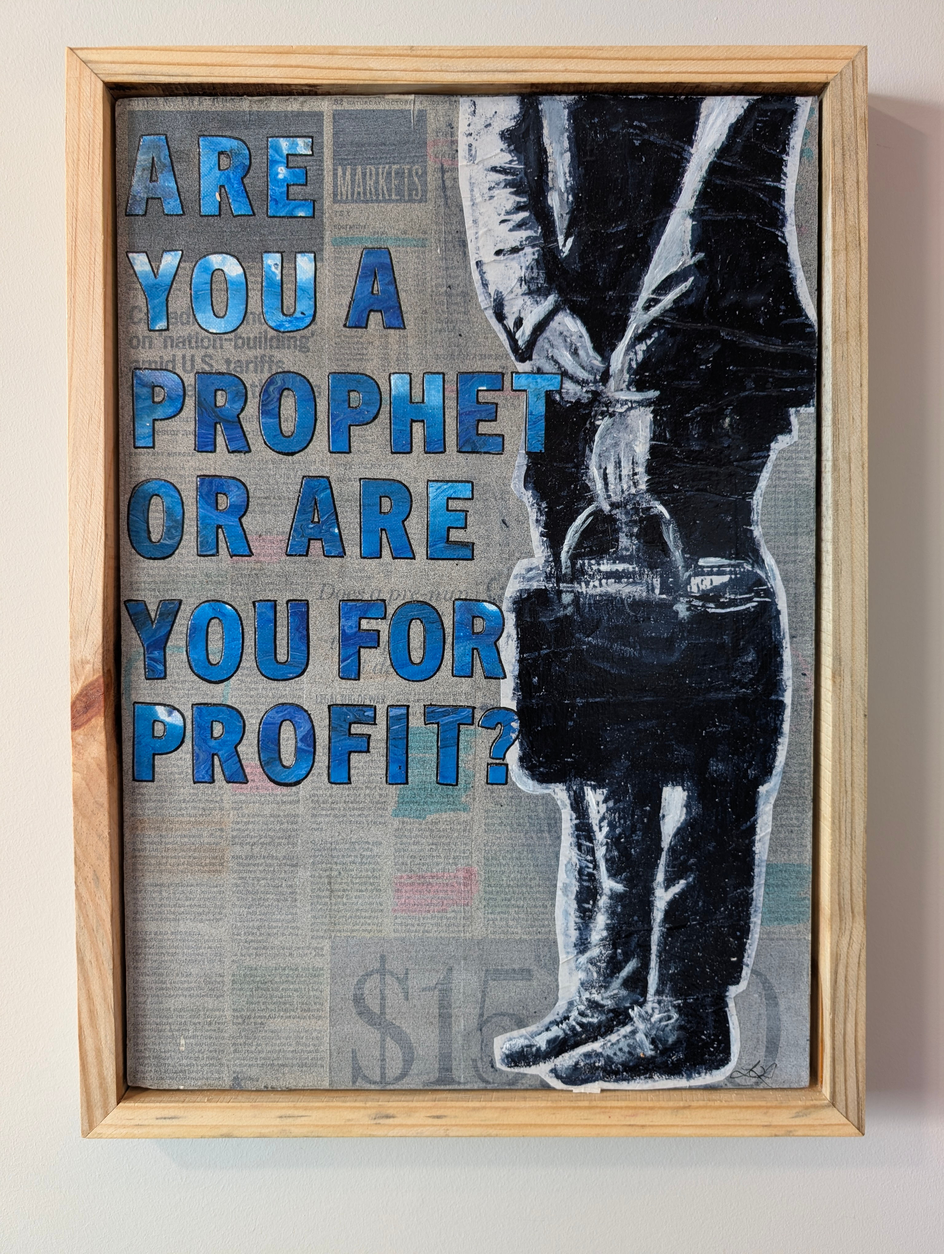 Eat the Rich 4 "Are you a prophet or are you for profit 2" - Large (Original)