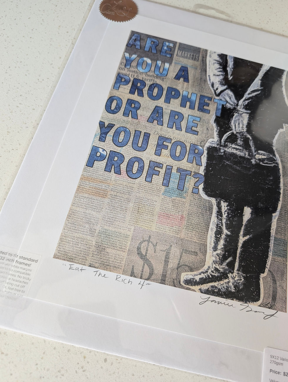 Thumbnail: Eat The Rich 4 "Are you a prophet..." Art Print - 9"X12"