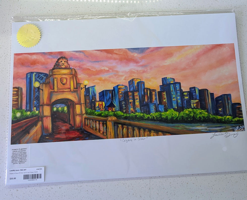 Thumbnail: Calgary in Colour Art Print - 12"X18"