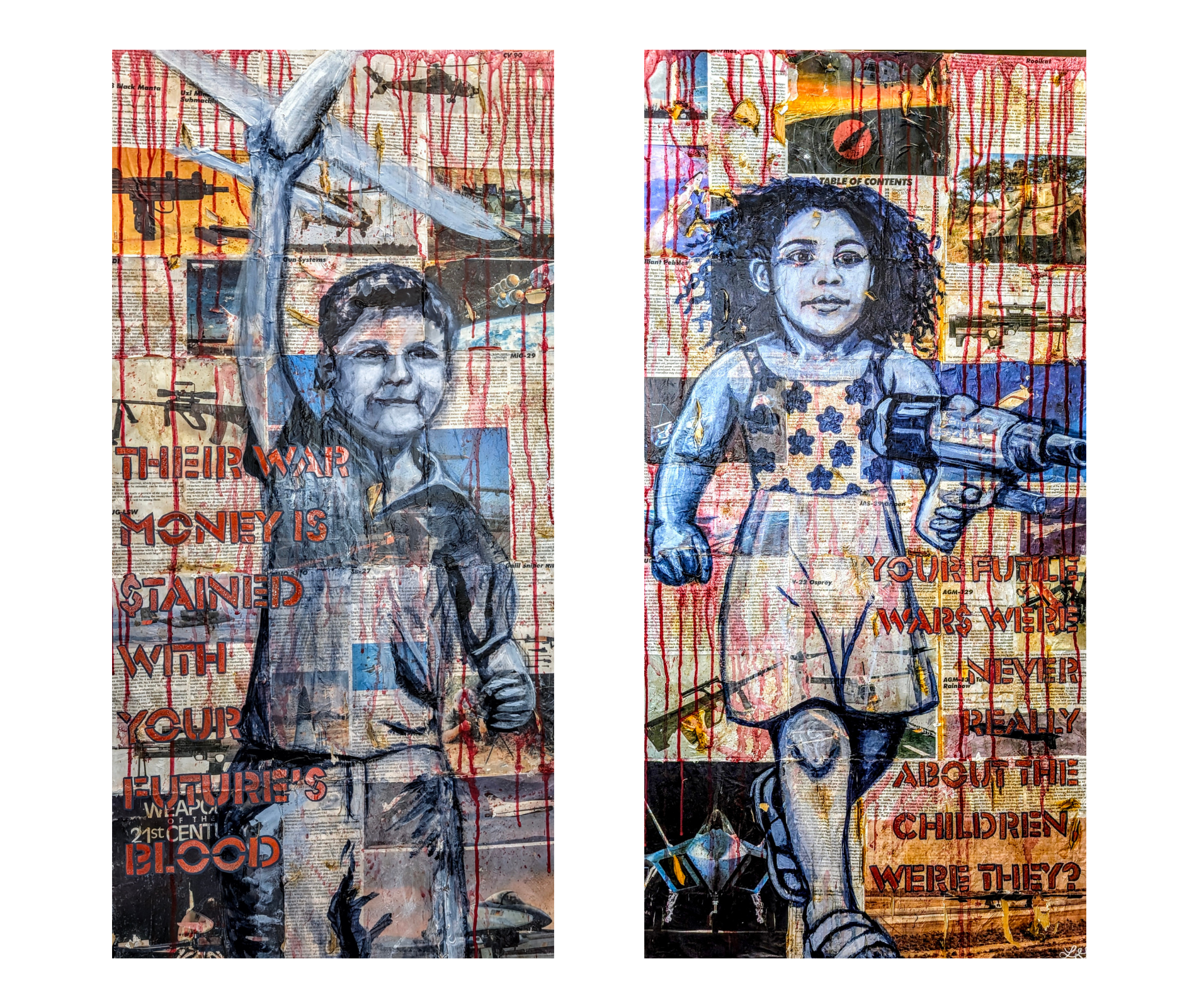 I Pray To A God It Was All Worth It - Diptych (Original)