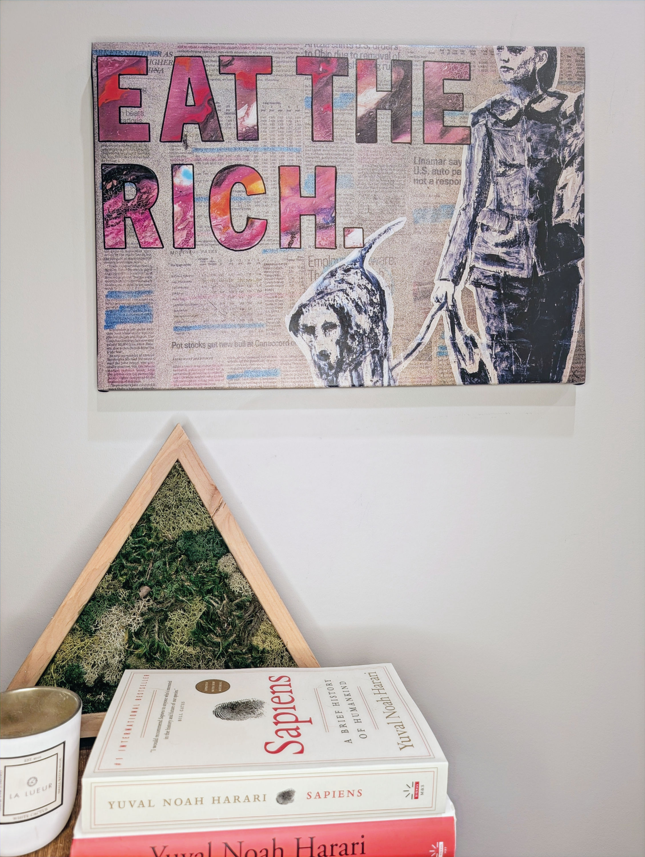 Eat The Rich 2 - Canvas Print - 14"X20"