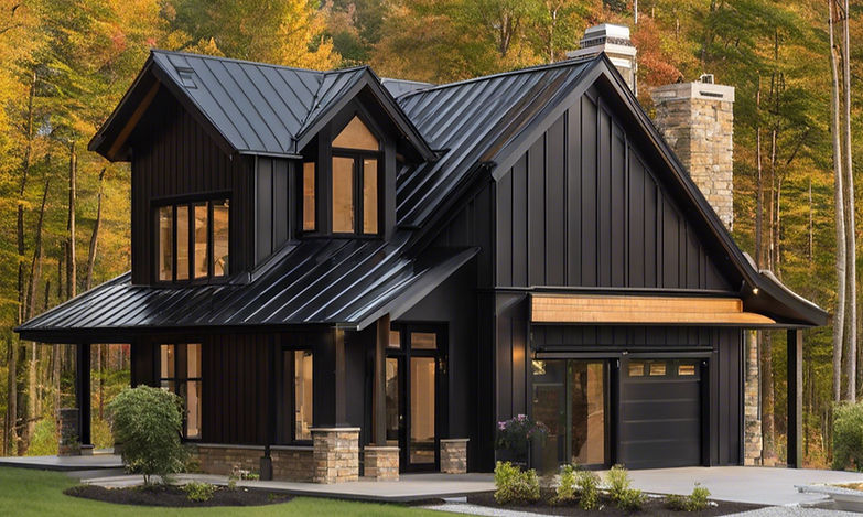 black standing seam roof and home.jpg