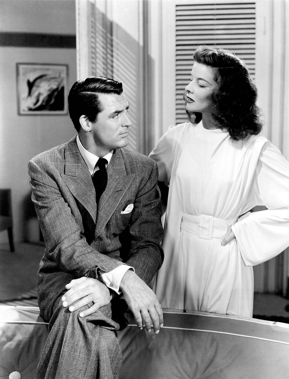 Cary Grant and Katharine Hepburn in "The Philadelphia Story."