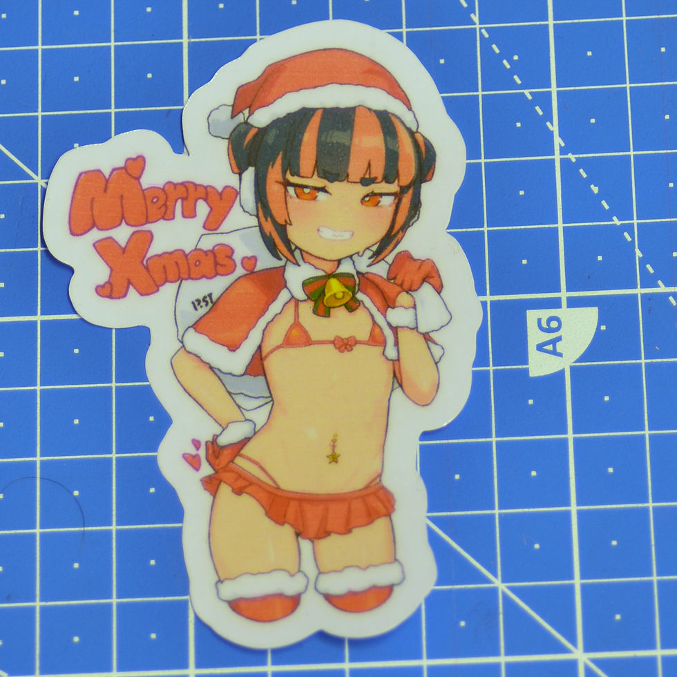Thumbnail: Miniskirt christmas loli sticker POST xmas shakekuma