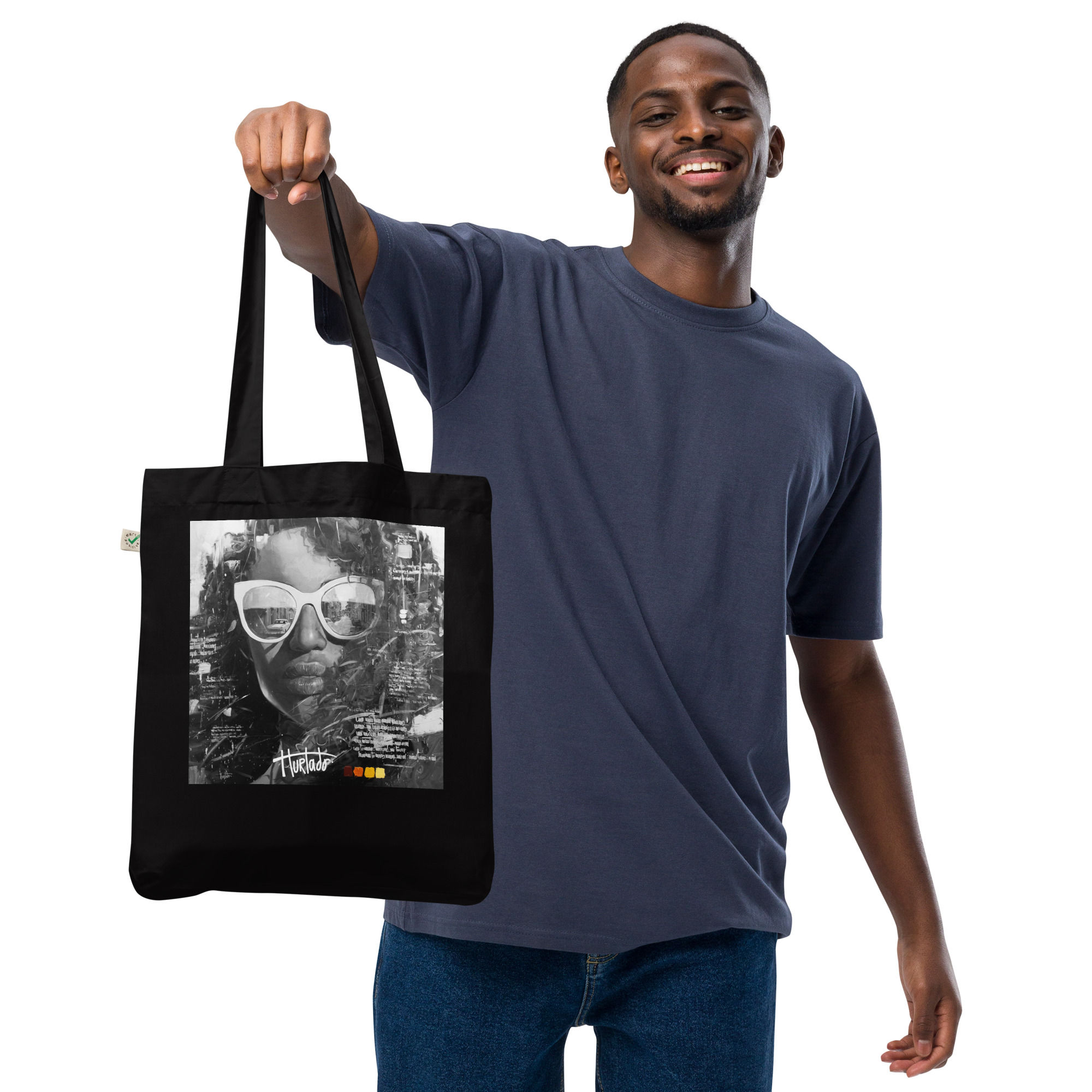 Organic fashion tote bag