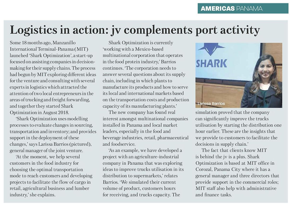 press article logistics in action
