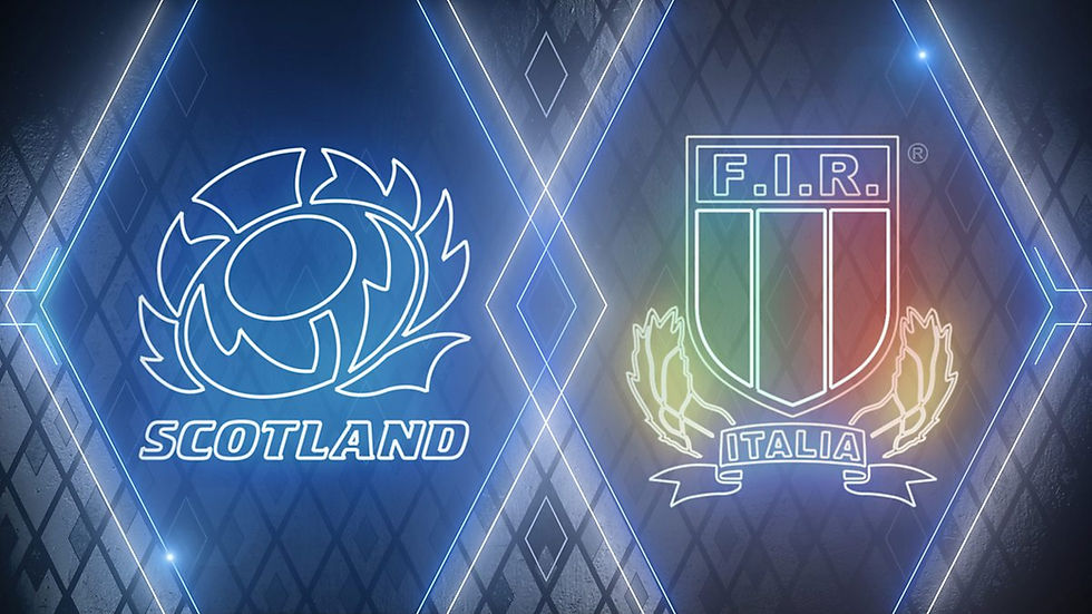 Scotland vs Italy. FOTO: BBC