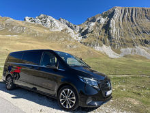 Perfect for private small-group travel, the Mercedes V-Class Avantgarde 2024 ensures a luxurious and spacious experience.