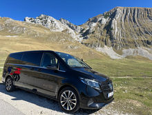 Perfect for private small-group travel, the Mercedes V-Class Avantgarde 2024 ensures a luxurious and spacious experience.