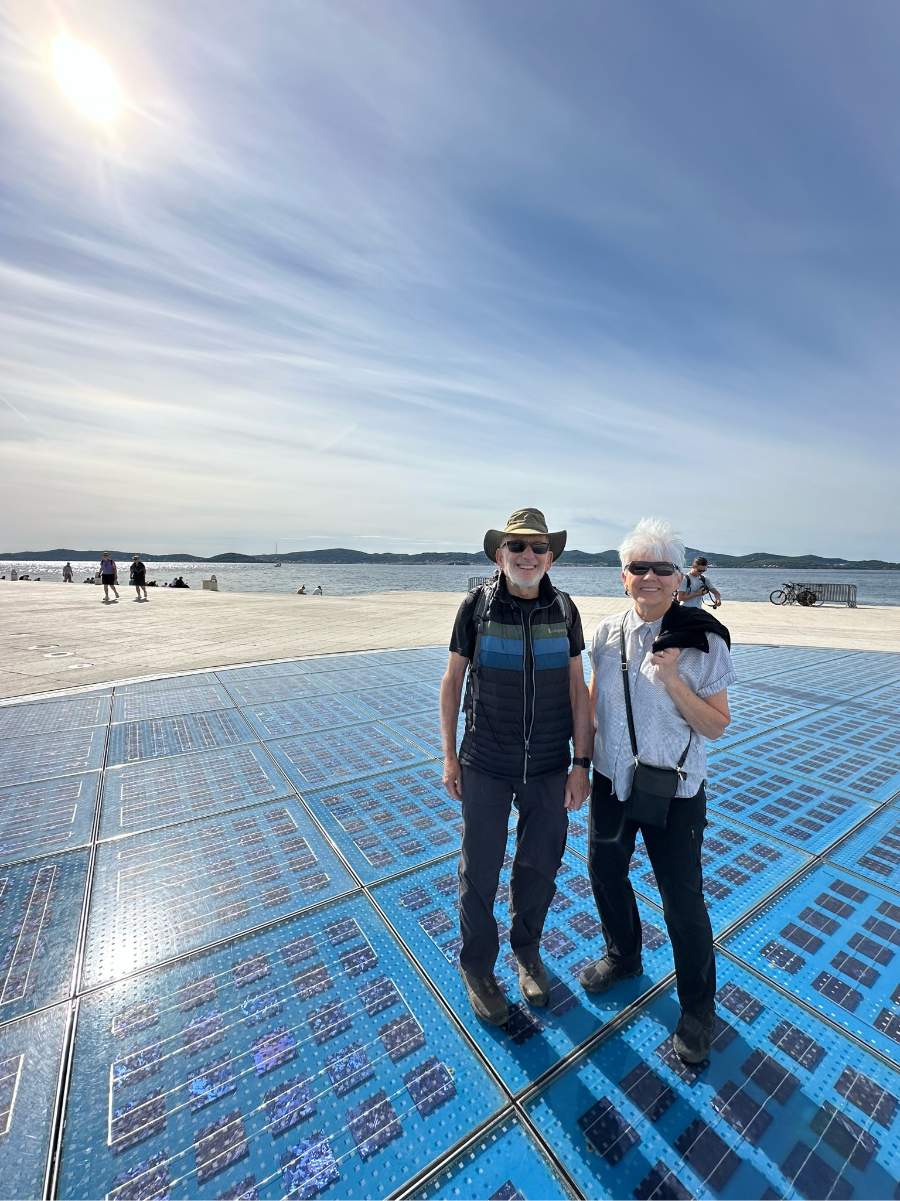 Zadar’s Contemporary Art Installations: "Contemporary art installations in Zadar, including the famous Sun Salutation, blending modern art with ancient surroundings."