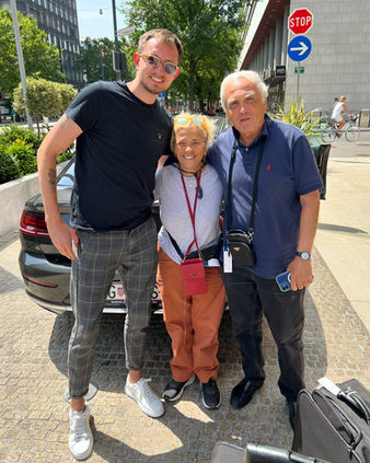 Sami and his sister from New York posing with their private guide at the end of their Croatia tour.