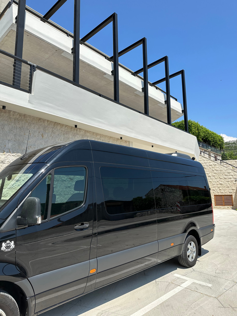 Luxury minibus for private transfers in Croatia