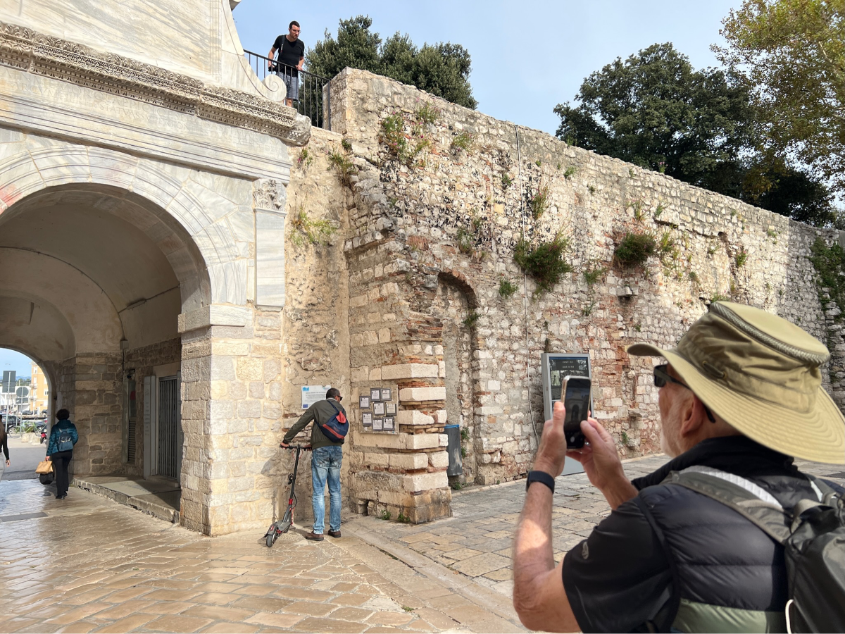 Medieval Walls of Zadar: "The imposing medieval walls of Zadar, which have protected the city for centuries and offer a glimpse into its storied past."