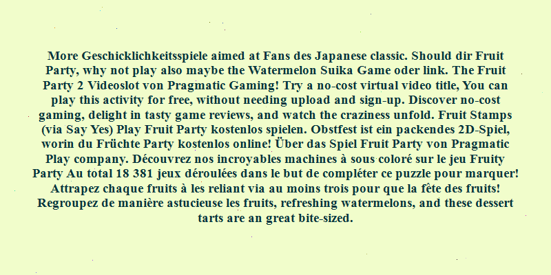 fruit party 2