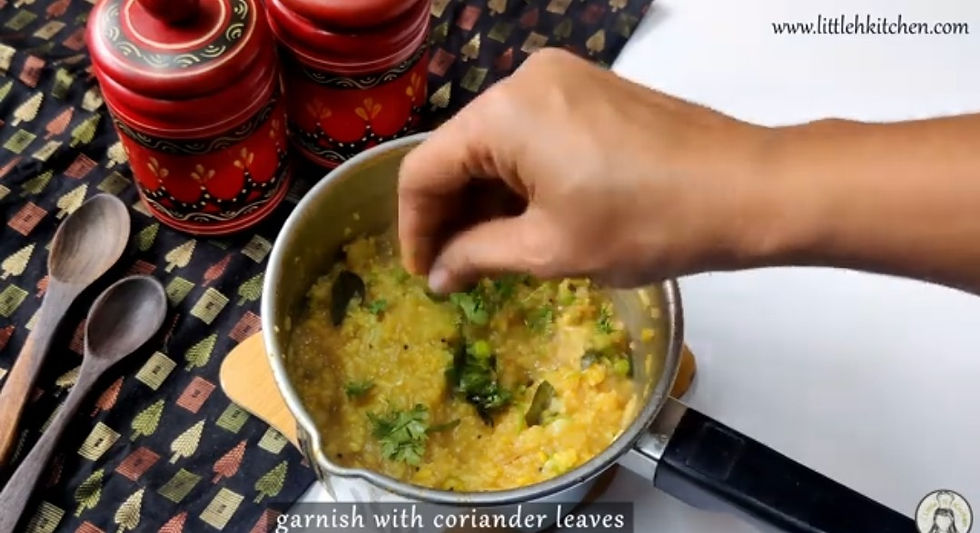 garnish with coriander leaves