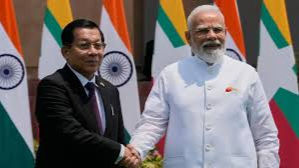 PM MODI RAISES BORDER SECURITY, REFUGEE CONCERNS IN TALKS WITH PRESIDENT MIN AUNG HLAING