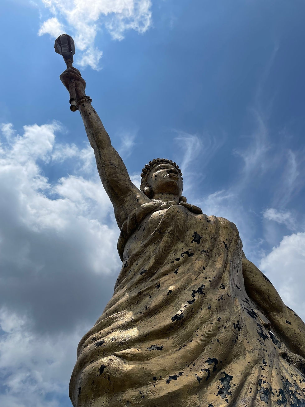 Statue of Queen Moremi in Ile Ife, a reminder of her courage and determination, as well as her sacrifice
