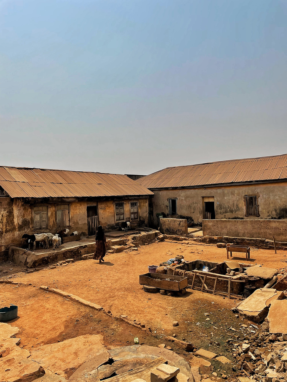 Traditional Yoruba building in Ibadan