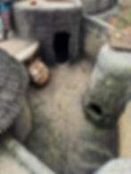 Segment of the upper floor, sleeping areas concealed within the structures thick walls