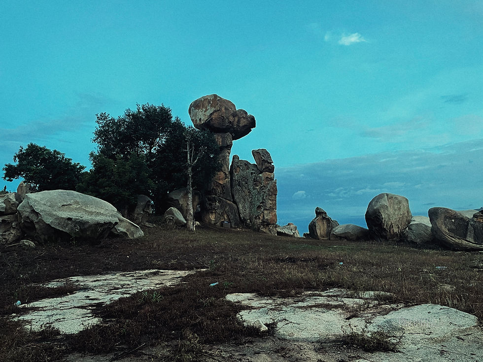 Agbele Rock at dusk, Igbeti, Oyo State