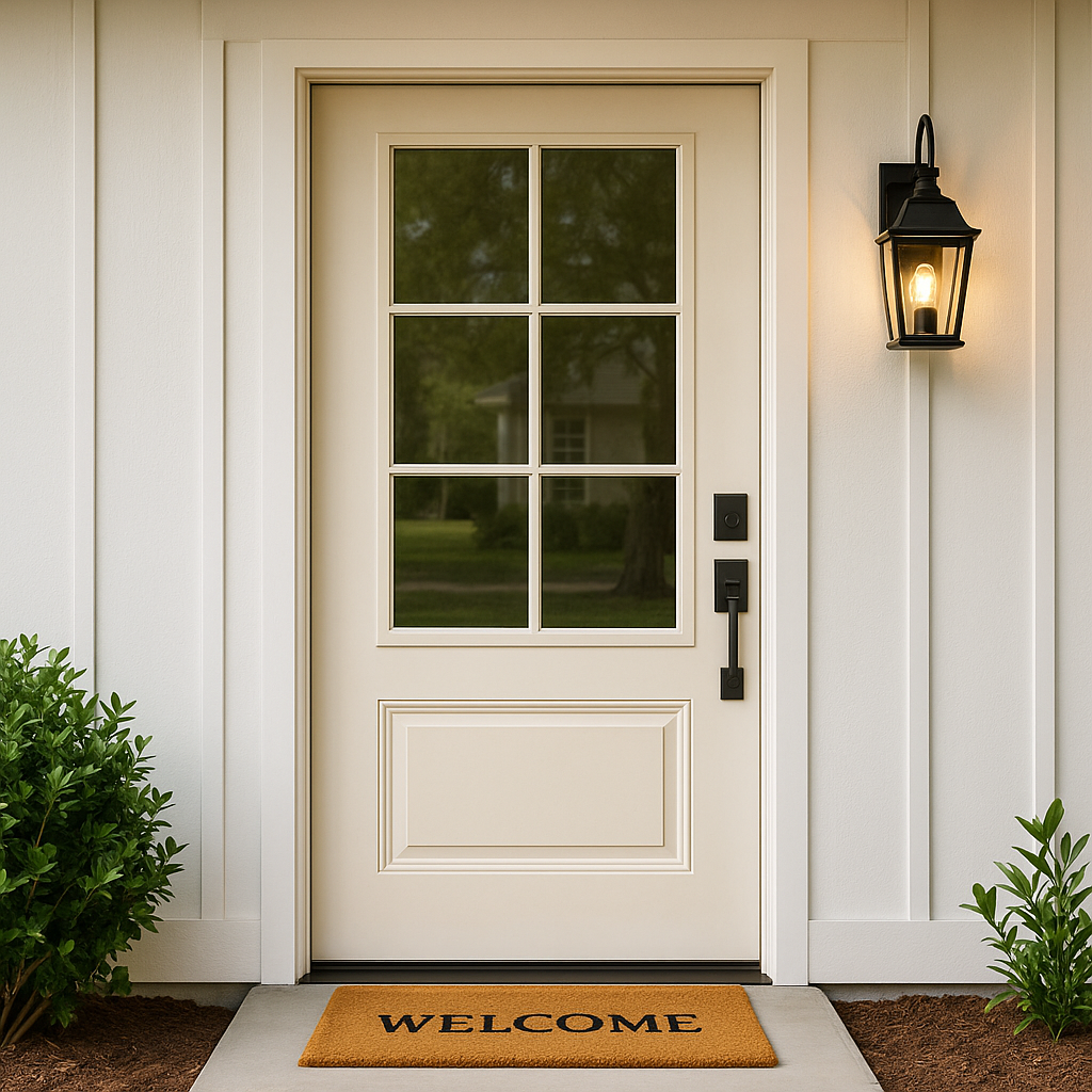 6 Lite Fiberglass Door Unit Prehung