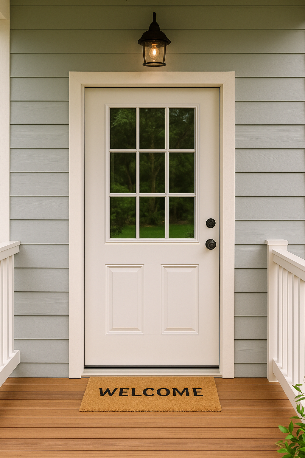Fiberglass exterior door units