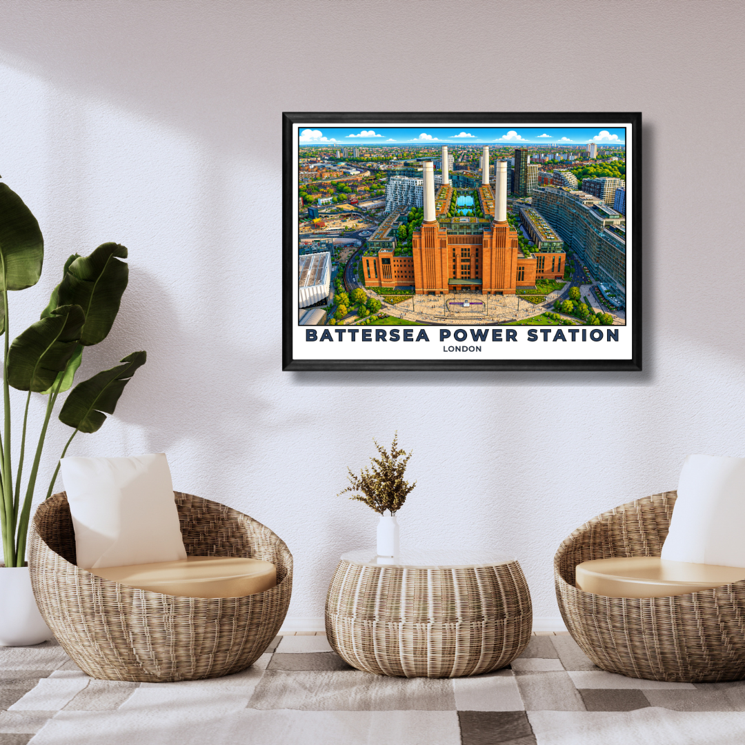 Battersea Power Station - London Poster Wall Art