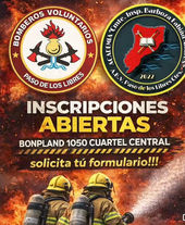 LLAMAN A INSCRIPCIÒN PARA BOMBEROS VOLUNTARIOS DE PASO DE LOS LIBRES EL MIÈRCOLES 21 DE ENERO TODO EL DÌA.