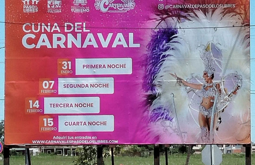 RUMBO AL CARNAVAL 2026 DE PASO DE LOS LIBRES. DATOS A TENER EN CUENTA.
