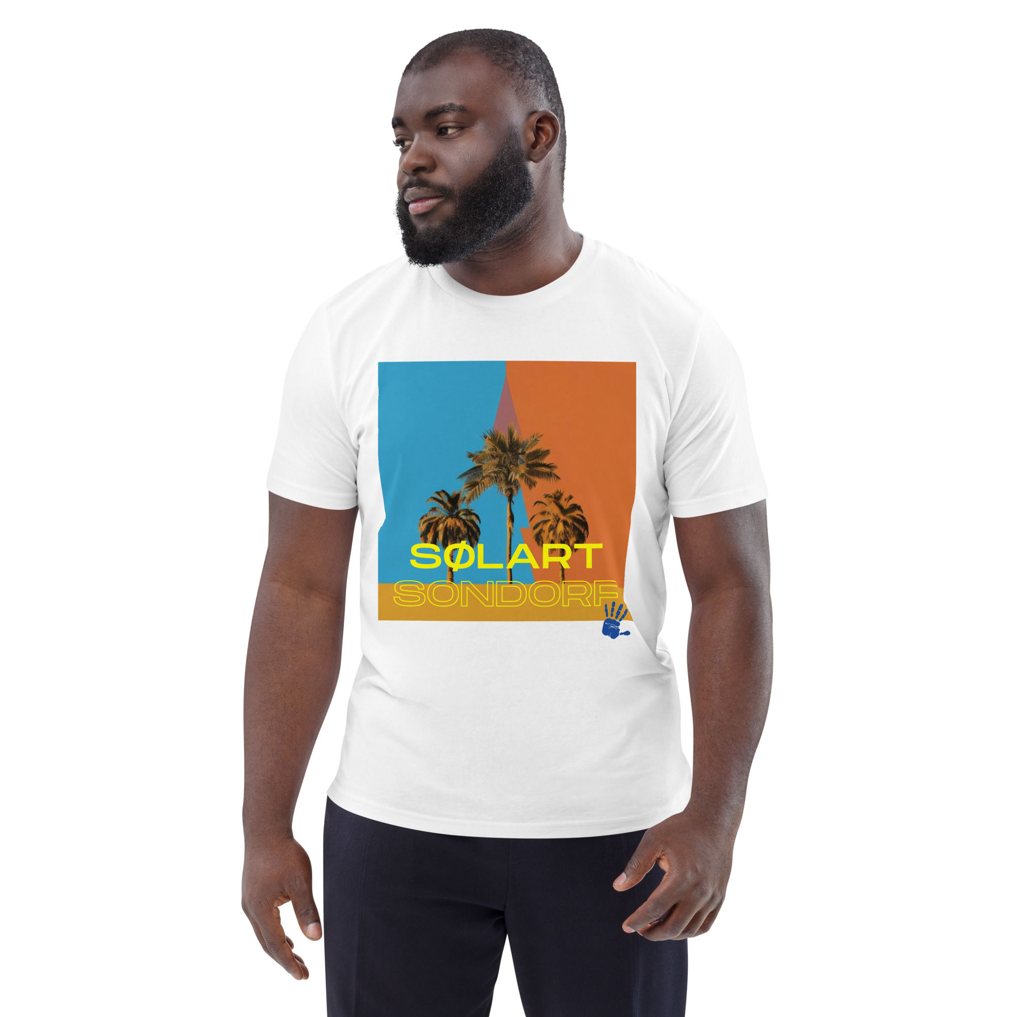 "Whispering Palms" graphic artwork