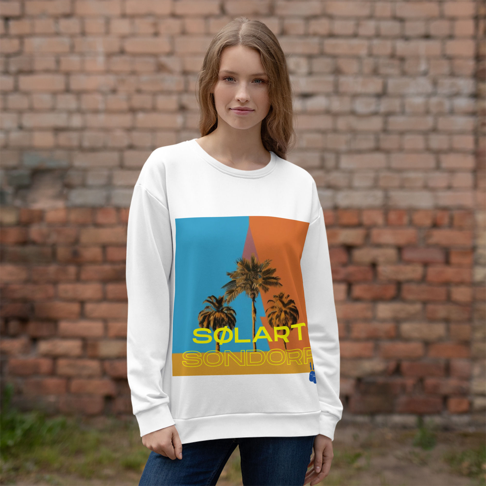 "Whispering Palms" graphic artwork